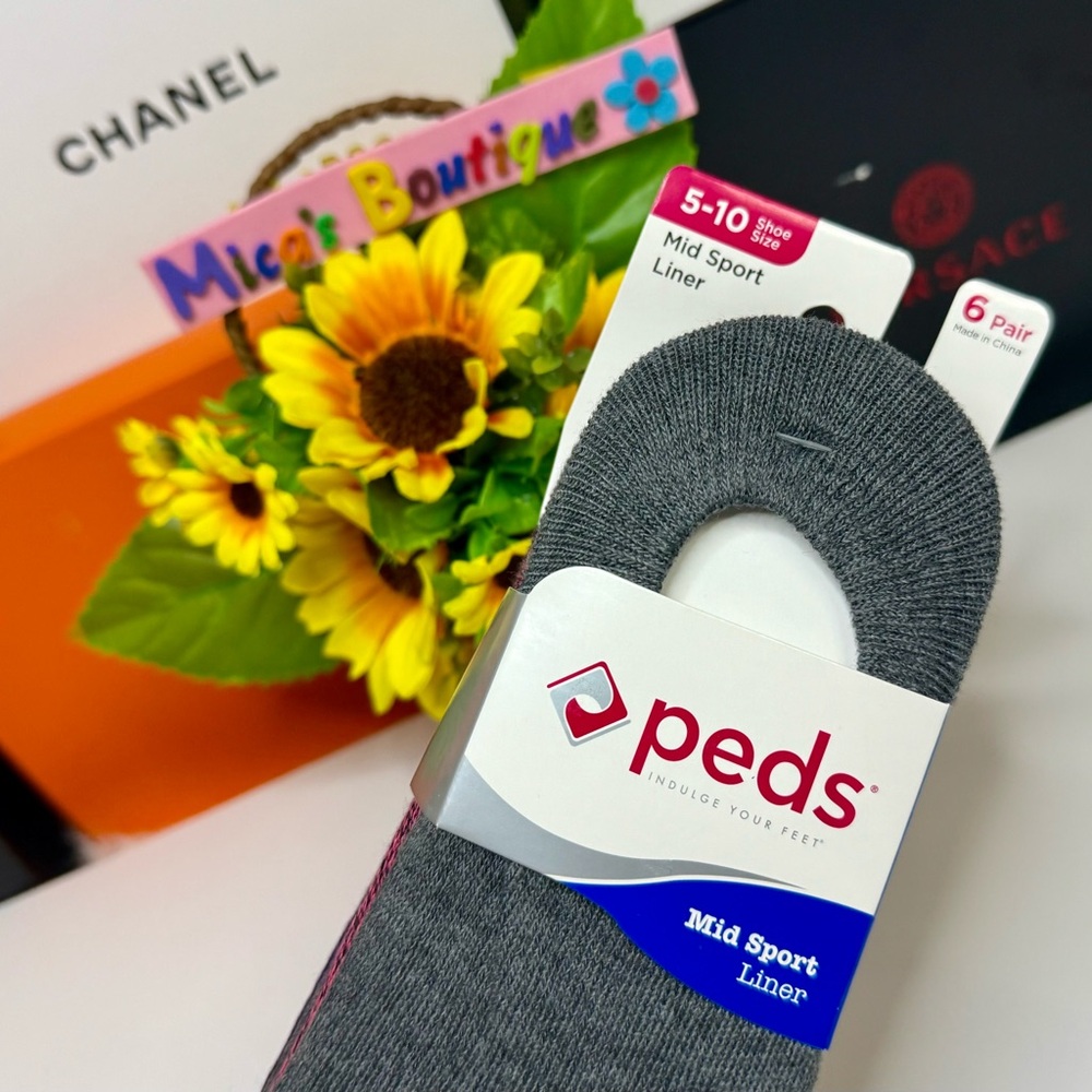 ๐PEDS Set of 8 pairs of Casual Socks SIZE: 5-10 - Picture 8 of 12